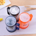 Durable Double Walled Freezer Beer Mugs, Double-Wall Insulation Glass Gel Frosty Mug, BPA-Free Plastic Mugs Frozen Beer Glasses